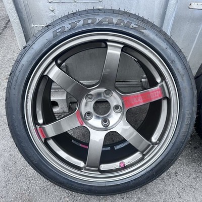 JDM RAYS VOLK RACING TE37 SAGA SL 189.5j +35 5H 114.3 2-Wheel Set Wheels onl (No Tires)