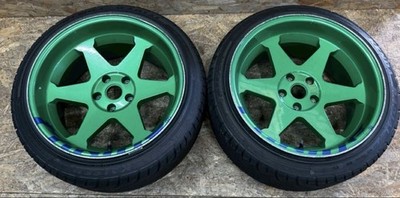 JDM Rare326 power Yabaking 18x10.5J-5 PCD114.3 5-hole Mitsuru Power Yab (No Tires)