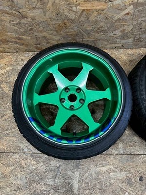 JDM Rare326 power Yabaking 18x10.5J-5 PCD114.3 5-hole Mitsuru Power Yab (No Tires) - Image 2