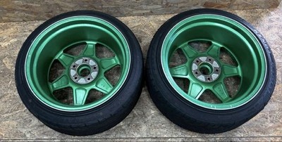 JDM Rare326 power Yabaking 18x10.5J-5 PCD114.3 5-hole Mitsuru Power Yab (No Tires) - Image 4