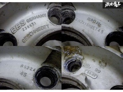 JDM // BBS RS224 15x6.5J +45 PCD114.3 5H 5-hole forging 3-piece wheel s (No Tires) - Image 9