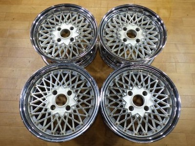 JDM Rare RAYS VOLK RACING mesh wheels 4-Wheel Set 4H114.3 15x6J+20 for class (No Tires)