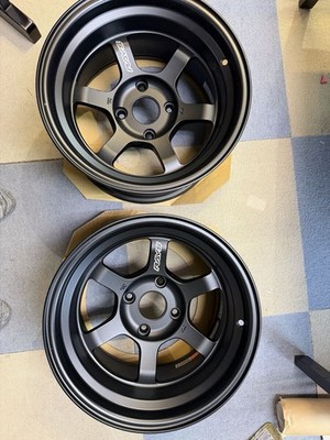 JDM RAYS VOLKRACING TE37V 159.5j -20 4H-114.3. BLACK 2-Wheel Set Suitab (No Tires)