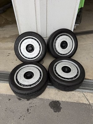 JDM Rare Volk Racing 4-Wheel Set with Center Caps Aero Disc 15-inch 6.5 (No Tires)