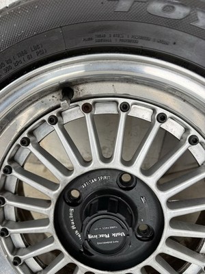 JDM Rare Volk Racing 4-Wheel Set with Center Caps Aero Disc 15-inch 6.5 (No Tires) - Image 8