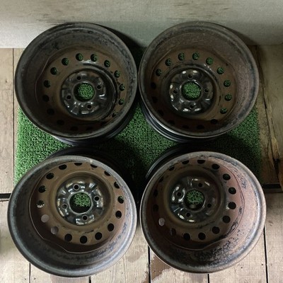 JDM Nissan genuine wheels old car Primera blue bar 1414 x 5.5J +45 PCD (No Tires) - Image 9