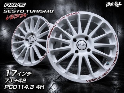 JDM Item No distortion RAYS Rays SESTO TURISMO VESTA 17x7J +42 PCD114.3 (No Tires)