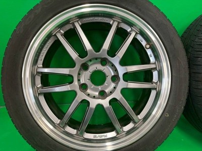 JDM Rare RAYS gram LIGHTS 57Ultimate 17x7J PCD114.3 5 holes ET approx. (No Tires) - Image 2
