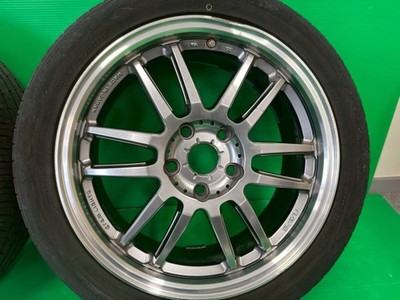 JDM Rare RAYS gram LIGHTS 57Ultimate 17x7J PCD114.3 5 holes ET approx. (No Tires) - Image 4