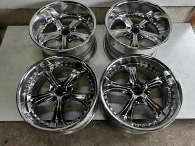 JDM Ultra-deep rim discontinued chrome-plated SSR Vienna Courage 18x 8 (No Tires)