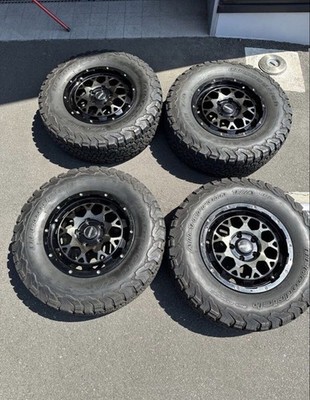 JDM 4-Wheel Set RAYSTEAMDAYTONA M9 x BFGoodrich oars Terrain Rays Racing Nuts (No Tires) - Image 2