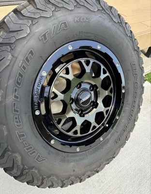 JDM 4-Wheel Set RAYSTEAMDAYTONA M9 x BFGoodrich oars Terrain Rays Racing Nuts (No Tires) - Image 4