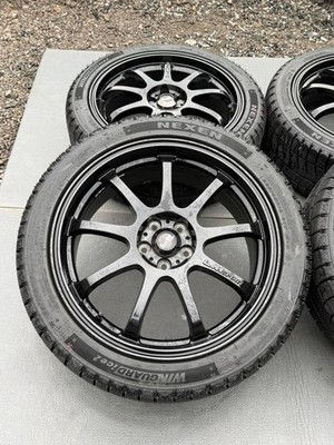 JDM Subaru WRX S4 GT-S Late Model Genuine 18-inch Used Wheels 4-Wheel Set 8. (No Tires)