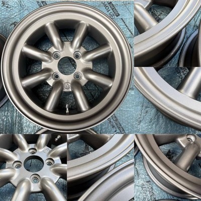 JDM ? Deep Rim RS Watanabe Eight Spoke 14x6.5J OFF+14.5 4H PCD100 B-typ (No Tires) - Image 7