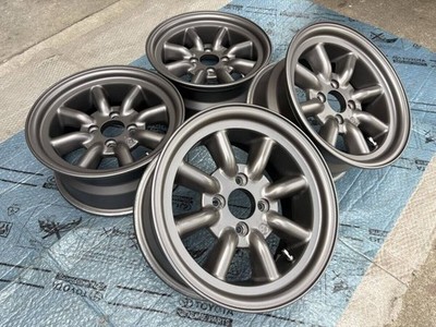 JDM ? Deep Rim RS Watanabe Eight Spoke 14x6.5J OFF+14.5 4H PCD100 B-typ (No Tires) - Image 9
