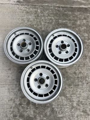 JDM Discontinued aftermarket aluminum wheel "FORTRAN" 145-hole 3-Wheel Set (No Tires)