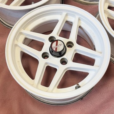 JDM Rare TOM'S 15x6.5J +20 PCD 114.3 4H wheels. Fits AE86 Trueno Levin (No Tires) - Image 2