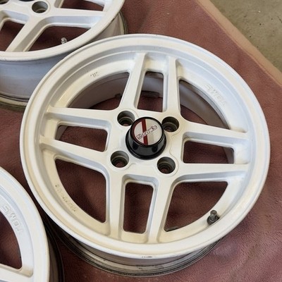 JDM Rare TOM'S 15x6.5J +20 PCD 114.3 4H wheels. Fits AE86 Trueno Levin (No Tires) - Image 3