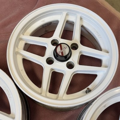JDM Rare TOM'S 15x6.5J +20 PCD 114.3 4H wheels. Fits AE86 Trueno Levin (No Tires) - Image 5