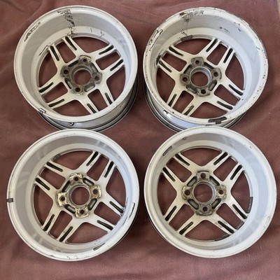 JDM Rare TOM'S 15x6.5J +20 PCD 114.3 4H wheels. Fits AE86 Trueno Levin (No Tires) - Image 6