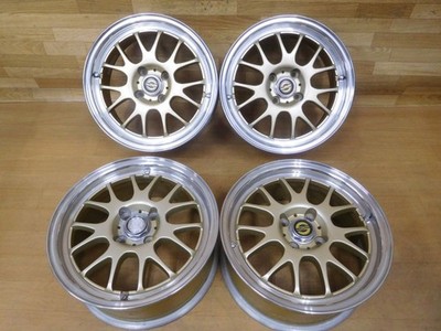 JDM 16-853Rare CRIMSON Racing Sparco NS-3 15in 6.5J +35 PCD100-4H for (No Tires)