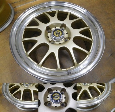 JDM 16-853Rare CRIMSON Racing Sparco NS-3 15in 6.5J +35 PCD100-4H for (No Tires) - Image 2