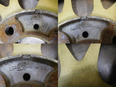 JDM 16-853Rare CRIMSON Racing Sparco NS-3 15in 6.5J +35 PCD100-4H for (No Tires) - Image 10