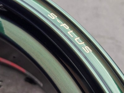 JDM OP color・Racing greenRAYS TE37SAGA S-PLUS 18X9.0J +35 PCD114.3-5H4 (No Tires) - Image 6