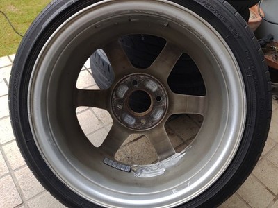 JDM Rays TE37 15x6.5J +40 PCD100 4-hole 4H + POTENZA RE004 165/50R15 Su (No Tires) - Image 6