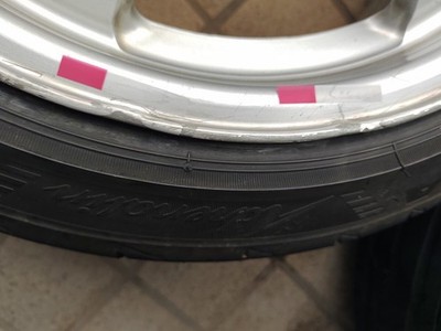 JDM Rays TE37 15x6.5J +40 PCD100 4-hole 4H + POTENZA RE004 165/50R15 Su (No Tires) - Image 7