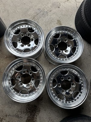 JDM Rare deep-dish 157.0JJ WORK Deerfield wheels 15x7.0JJ ET+12 +24 PC (No Tires)