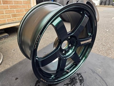 JDM OP color・Racing greenRAYS TE37SAGA S-PLUS 18X9.0J +35 PCD114.3-5H4 (No Tires) - Image 9