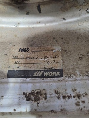 JDM WORK Crag 15-inch Wheel 5-Wheel Set (No Tires) - Image 7