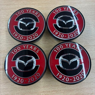 JDM Mazda 100th Anniversary Wheel Cap 4-Individual Set (No Tires)