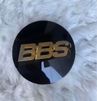 JDM BBS wheel caps black and gold. (No Tires)
