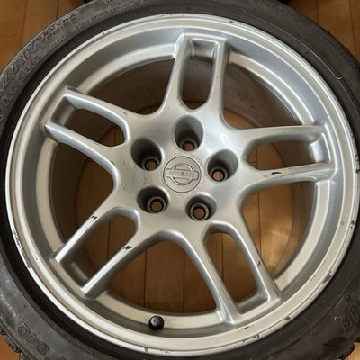 JDM Nissan Skyline GT-R BCNR33 genuine alloy wheels 17x9J 5H BCNR33 (No Tires) - Image 2