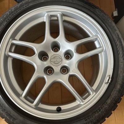 JDM Nissan Skyline GT-R BCNR33 genuine alloy wheels 17x9J 5H BCNR33 (No Tires) - Image 3