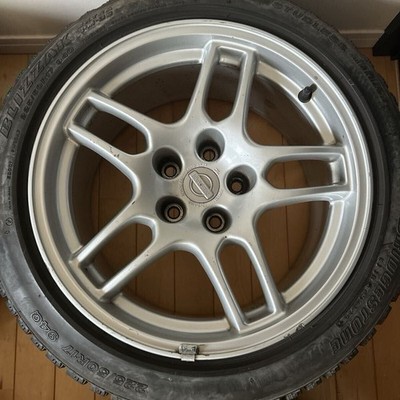 JDM Nissan Skyline GT-R BCNR33 genuine alloy wheels 17x9J 5H BCNR33 (No Tires) - Image 4