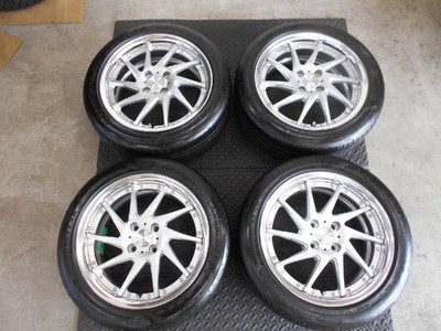 JDM Roadster Work Resultard wheels with minimal scratches 195/50R16 GY (No Tires)