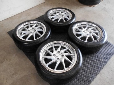 JDM Roadster Work Resultard wheels with minimal scratches 195/50R16 GY (No Tires) - Image 4