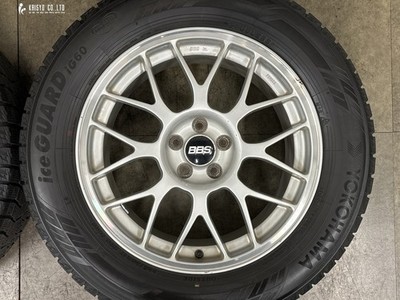 JDM Forged with excellent tread depth BBS RG 17in 7JJ +55 PCD100 Hub d (No Tires) - Image 4