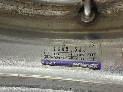 JDM WORK VARIANZA T1S 16x5.5J ET45 4-hole 100 4-Wheel Set for Kei Cars (No Tires) - Image 10