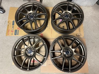 JDM WORK EMOTION CR Extreme 18x7.5J 5H100 4-Wheel Set (No Tires)