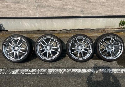 JDM WORK XSA 04C 19PCD100 4-Wheel Set Tires 2-Wheel Set (No Tires)