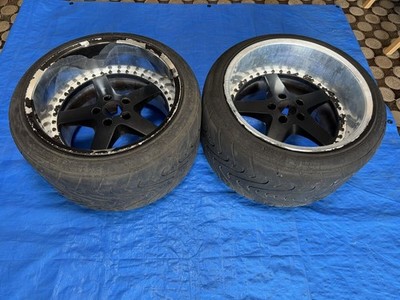 JDM WORK Equip 1813J -7 2-Wheel Set Deep Rim Wheels Out of Print (No Tires)