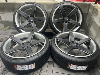 JDM Fukuoka RAYS BLACKFLEET V205 black Fleet 20x8.5J/114.3-5H+30 235/30 (No Tires)