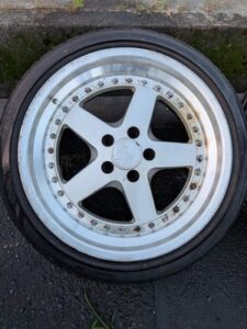 JDM WORK Equip 4wheels no tire 18×9.5+23 5×114.3 Deep Rim Discontinued