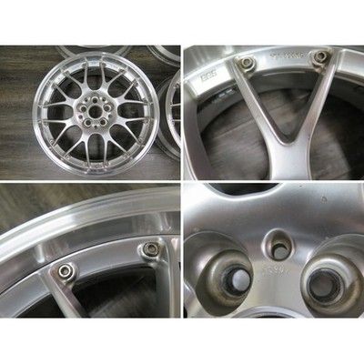 JDM BBS RS907 4Wheels 18x7.5+48 5x100 Silver (No Tires) - Image 3
