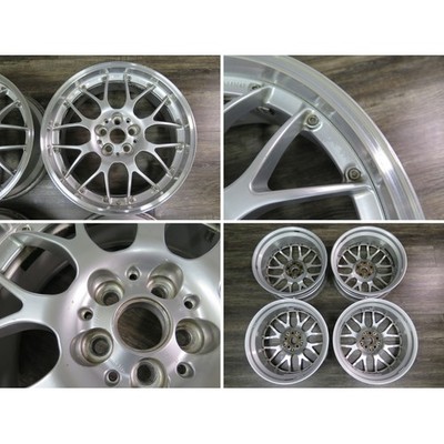 JDM BBS RS907 4Wheels 18x7.5+48 5x100 Silver (No Tires) - Image 5