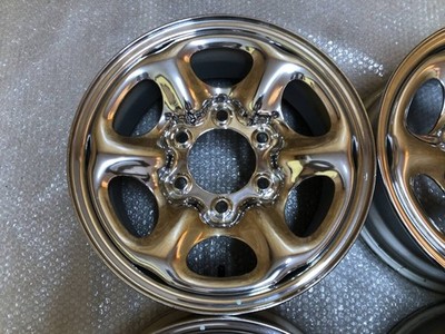 JDM Excellent Condition NISSAN D21 Terrano Genuine 15x6J Chrome Steel W (No Tires) - Image 3